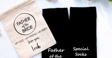Father of the bride gift personalized socks special socks