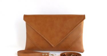 Gift For Mom Brown Clutch Bag Leather Handbag Vegan Leather