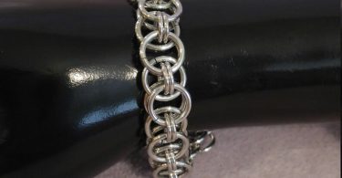 Helm weave chainmail bracelet