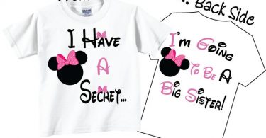 I’m Going To be A Big Sister Shirts Cute Pink Bows Tees