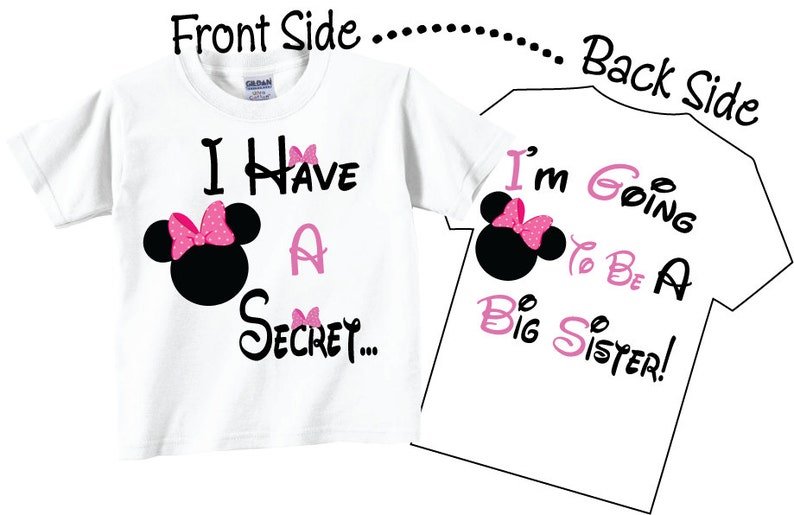 I’m Going To be A Big Sister Shirts Cute Pink Bows Tees
