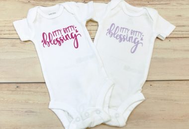 Itty Bitty Blessing Bodysuits  Twin Girl Coming Home  Baby