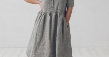 Linen Soft Wash Dress / Maternity Linen Dress