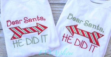 Matching Sibling Christmas Shirts Dear Santa Shirts for