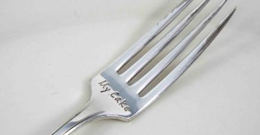 My Cake Fork Cake Fork Hand Stamped Fork Stamped Fork Fork