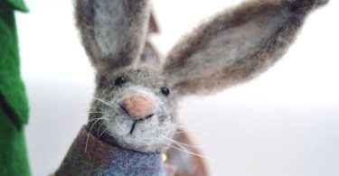 Needle Felted Animal  Scottish Hare  Needle Felted Hare