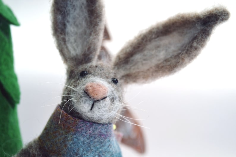 Needle Felted Animal  Scottish Hare  Needle Felted Hare