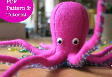 Octopus Sewing Pattern Stuffed Animal Pattern Handmade Gift