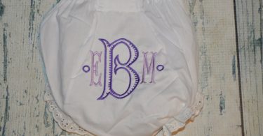 Personalized Baby Bloomers Monogrammed Baby Girl Bloomer