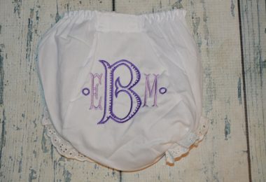 Personalized Baby Bloomers Monogrammed Baby Girl Bloomer
