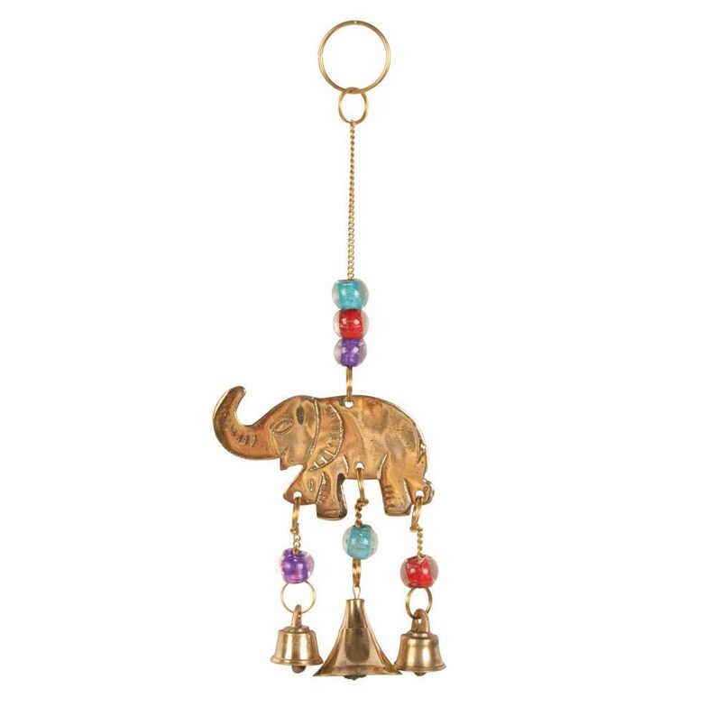 Recycled Brass Elephant Wind Chime