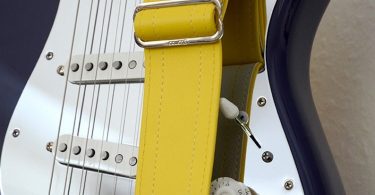 Runway Yellow Luggage Guitar Strap  Vegan