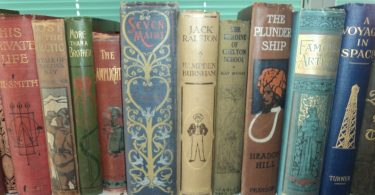 Set of 25 Vintage Books with Decorative or Pictorial Boards
