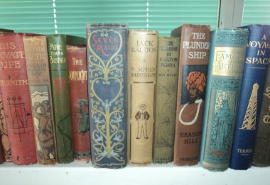 Set of 25 Vintage Books with Decorative or Pictorial Boards