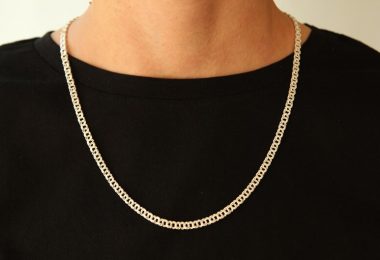 Simple Long Silver Chain Necklace  Minimalist Silver