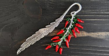 Unique bookmark red chili peppers chef gifts cook gift teacher