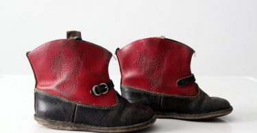 Vintage 50s children’s western boots kid’s cowboy