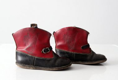 Vintage 50s children’s western boots kid’s cowboy