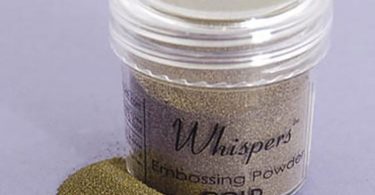 Whispers Mirror Gold Metallic Embossing Powder 1 Ounce