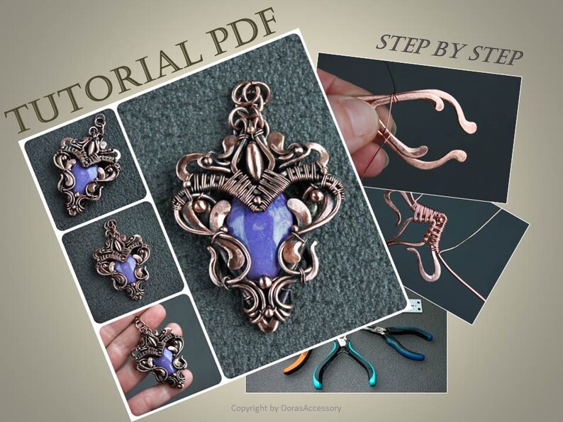 Wire wrap tutorial. Wire weave tutorial. Metal work tutorial.