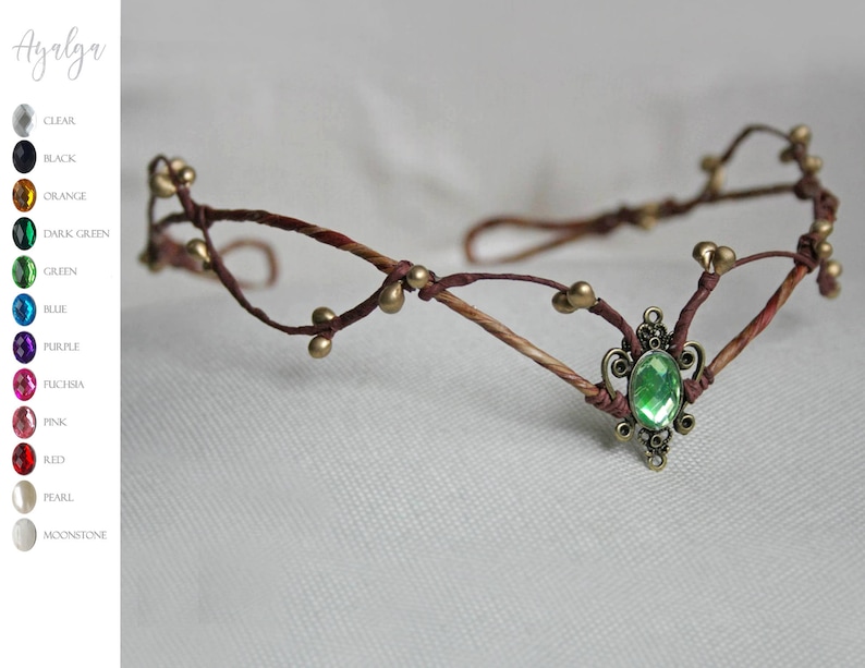 Woodland elf tiara  elven headpiece  fairy crown woodland