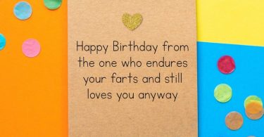 Funny Husband Birthday Card  Happy Birthday From the one who