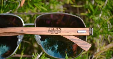 Groomsmen Sunglasses. Personalized Aviator Sunglasses. Wood