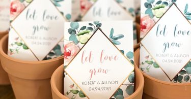 Let Love Grow Custom Seed Wedding Favors Personalized SEALED