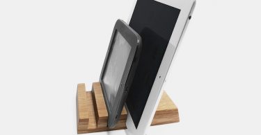 Multiple Oak Wood Charging Station  Holds up to 3 devices