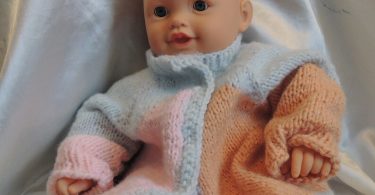 OOAK Baby Sweater 12 Month Size Soft Pastel Asymetrical