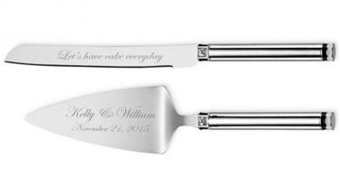 Personalized Wedding Serving Set Personalized Cake Server and
