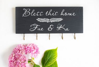 Personalized key holder key holder bless this home key