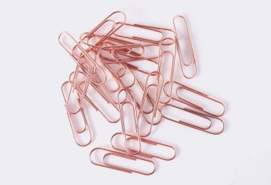 Rose Gold Paperclips  Copper Paperclips  Set of 20