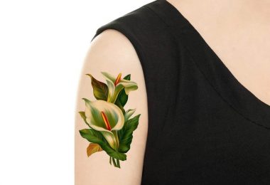 TEMPORARY TATTOO  Calla Floral Tattoo  Various Patterns /