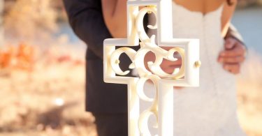 Unity Cross  Ivory Color Wood and Resin