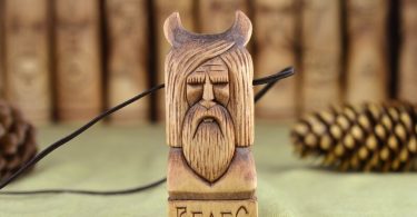 VELES God Wooden Linden Suspension. Veles Slavic Viking Pagan