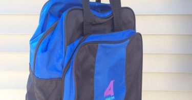 Vintage 80s 90s Tote Bag Athalon Blue and Black Nylon Backpack
