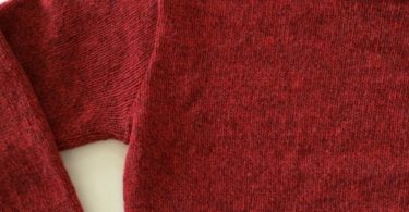 Vintage LL Bean Sweater  Red Flecked Rag Wool  Made in USA