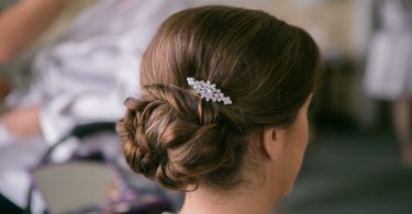 Wedding Hair Comb Bridal hair comb Rose Gold Swarovski comb