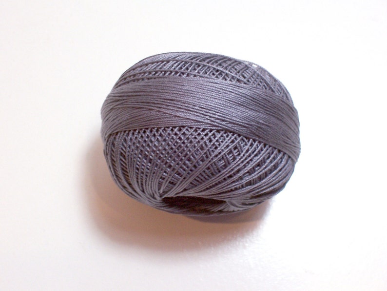 Gray Tatting Thread Lizbeth Cotton Crochet Thread Medium