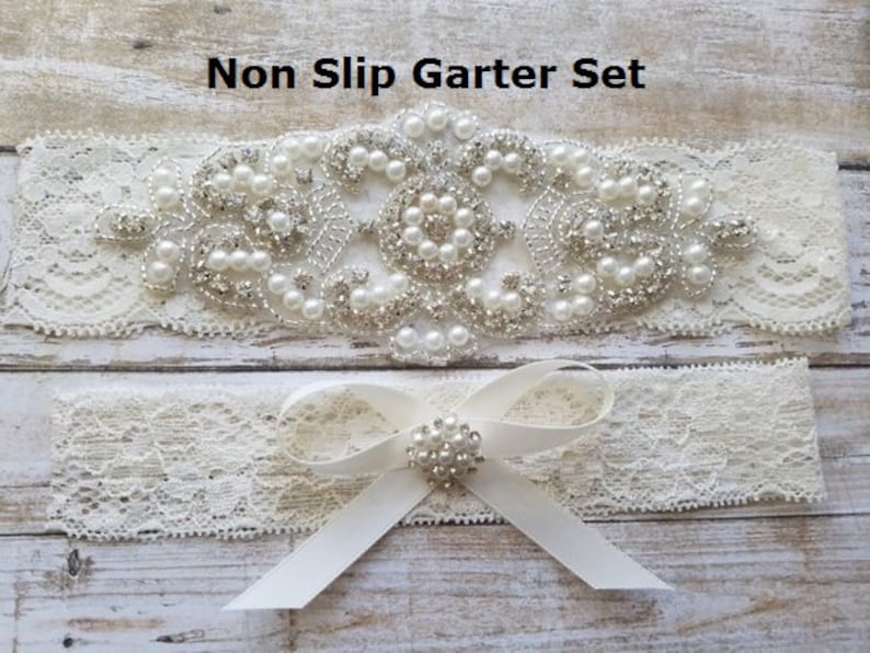 SALE  Wedding Garter Bridal Garter Garter Set  Crystal