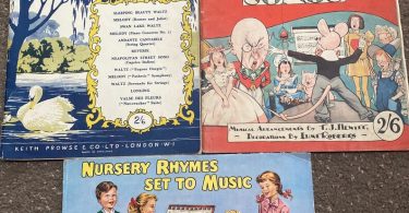 Vintage Childrens nursery rhymes with piano arrangements