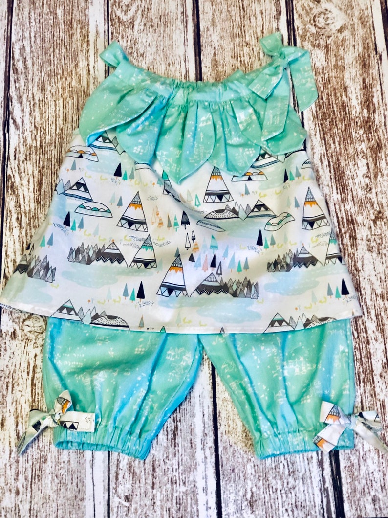 Toddler Girls Easter Capri Outfit  Easter Boho Girls Capri