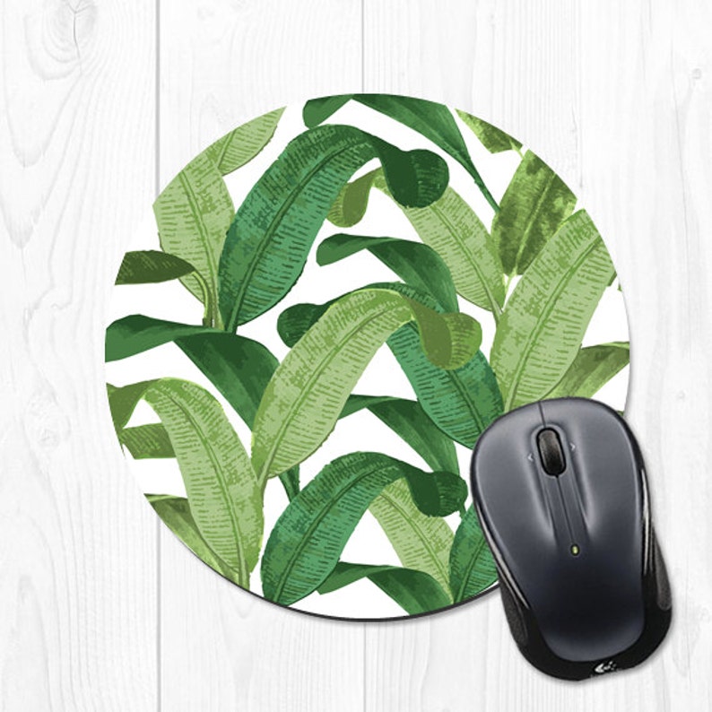 Banana Leaf Mouse Pad Coworker Gift Office Supplies Gift