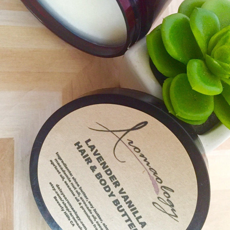 Body Butter Lavender Vanilla Body Butter Hair Butter Gift