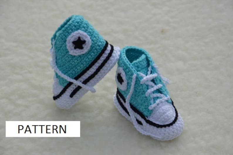 Crochet converse pattern converse crochet shoes