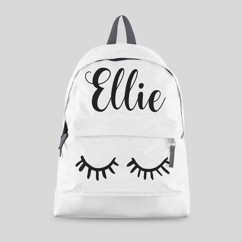 Personalised Lashes Backpack with ANY NAME Kids Children