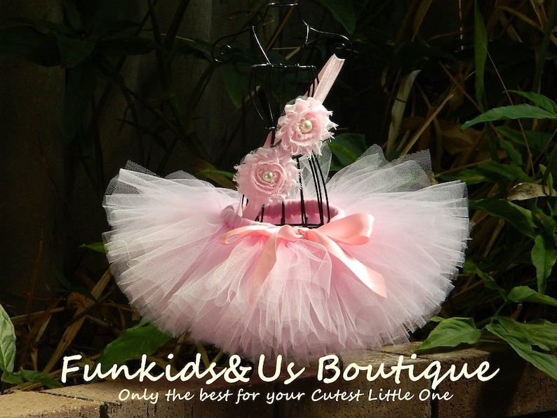 Pink Baby Tutu Set Newborn Tutu and Headband Pink Ballerina