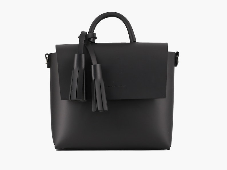 TASSEL LEATHER BAGBespoke Minimalist Simple Handmade
