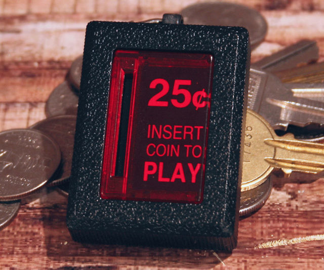 Arcade Coin Slot Keychain